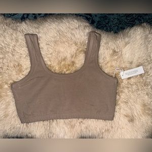 ARQ taupe full coverage bra
